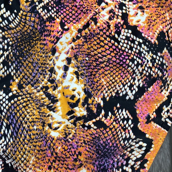 Neon snakeskin print bikini bottoms - Picture 5 of 5